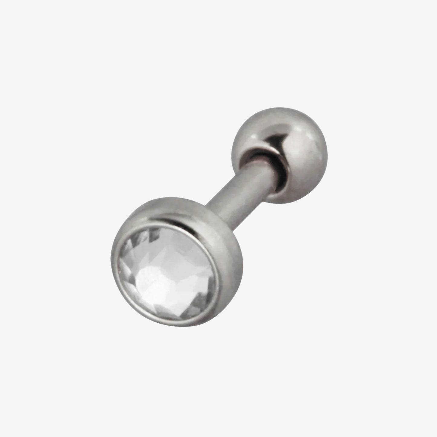 Piranha EarBarbell Big 1 Crystal Steel Basicline - 2052-004-019