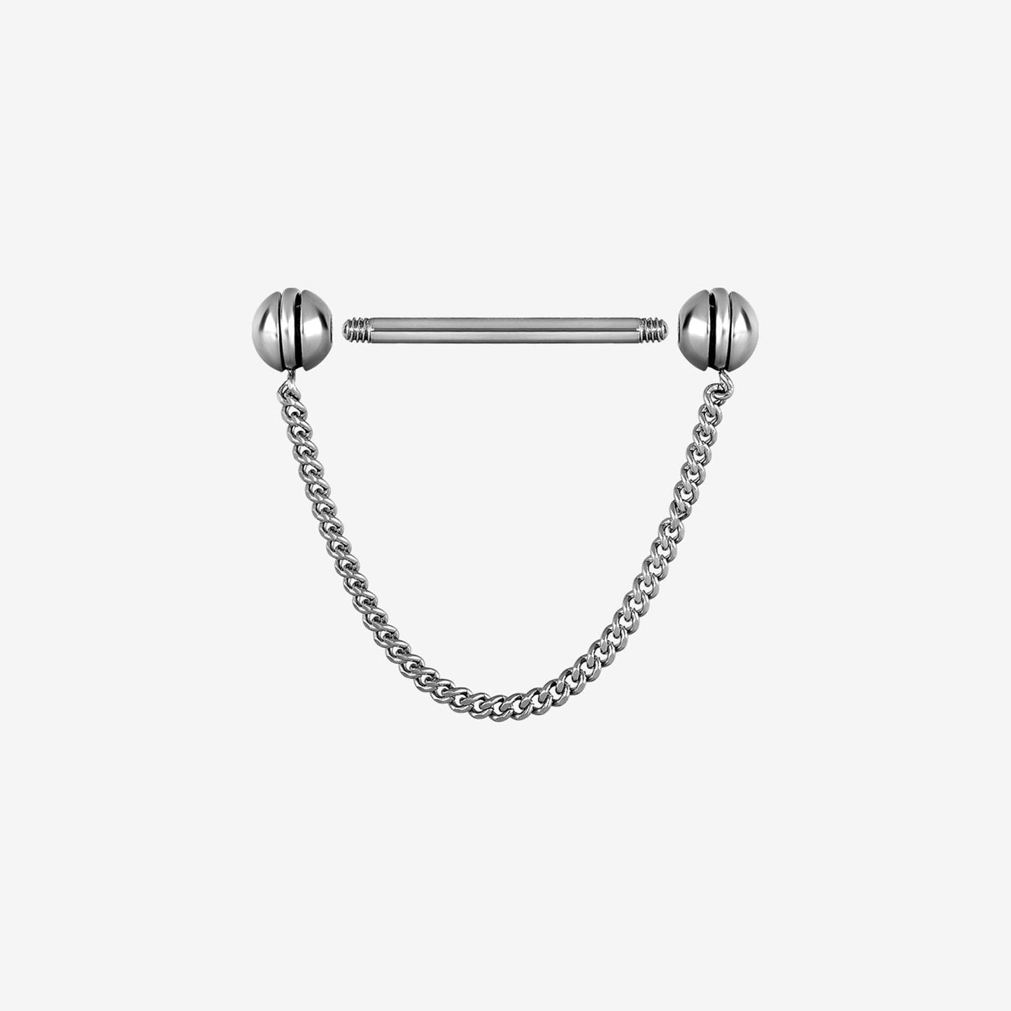 Wildcat Nipple Barbell Rotating Chain Surgical Steel 316L Basicline - 2052-100-010