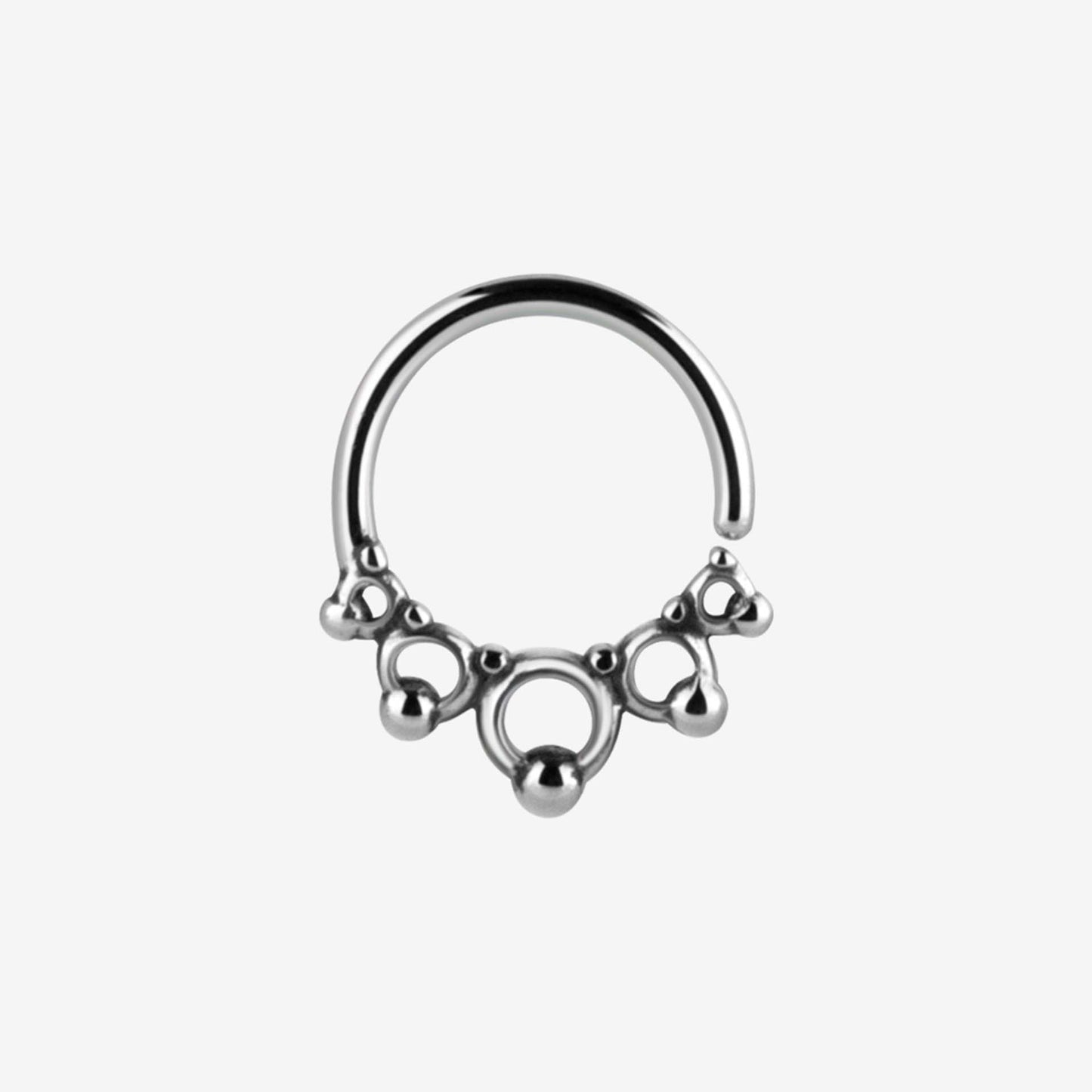 Piranha Argola Annealed Tribal BCR Steel Basicline - 2053-BCR-TRI-BASICLINE