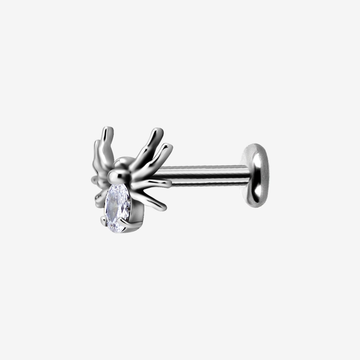 Piranha Labret Spider Shiny Steel Basicline