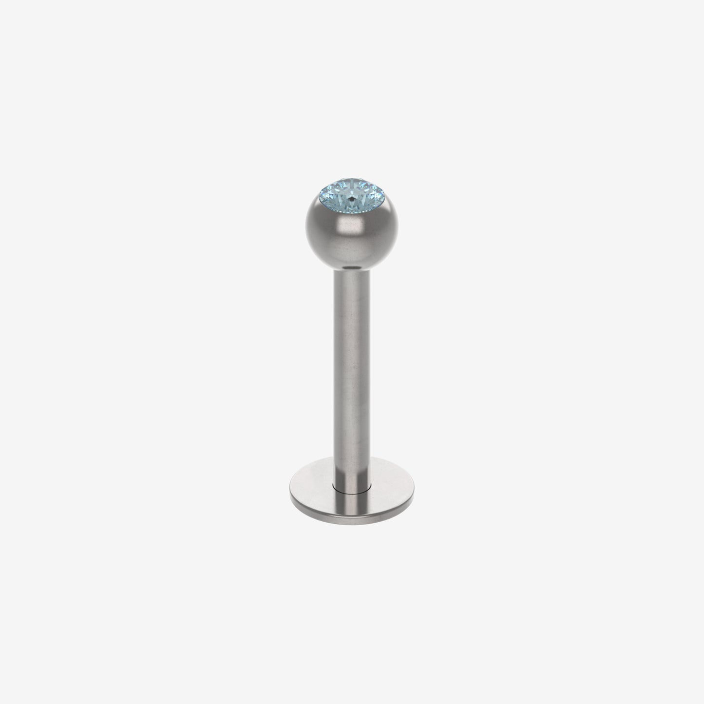 Piranha Labret Acero Quirúrgico 316L con Piedra