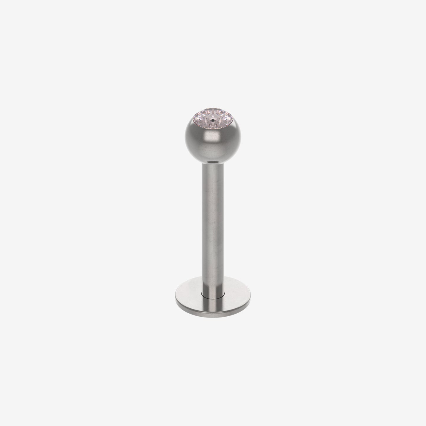 Piranha Labret Acero Quirúrgico 316L con Piedra