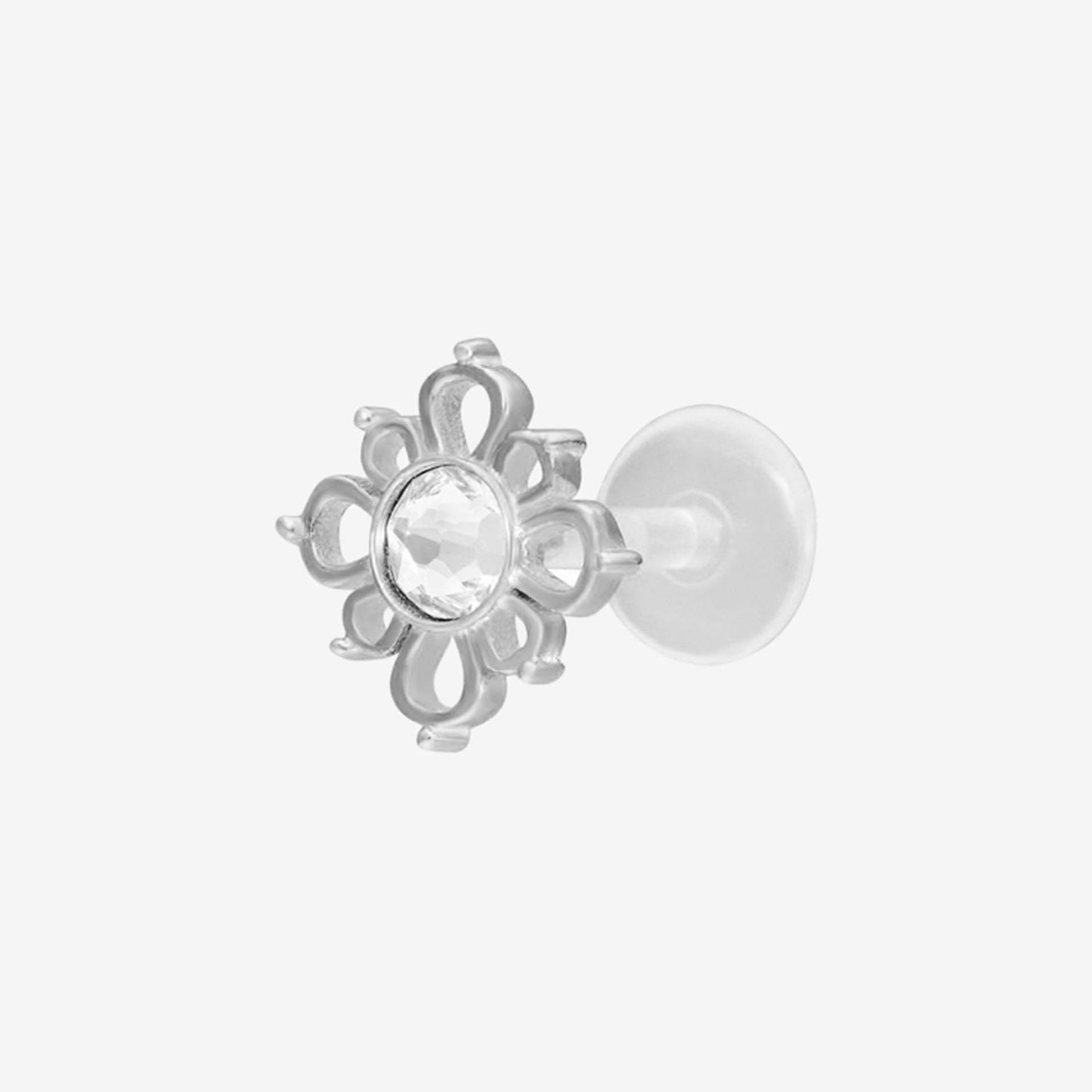 Wildcat Labret Oriental Sun Push-Fit Bioplast Silver - 2055-201-002