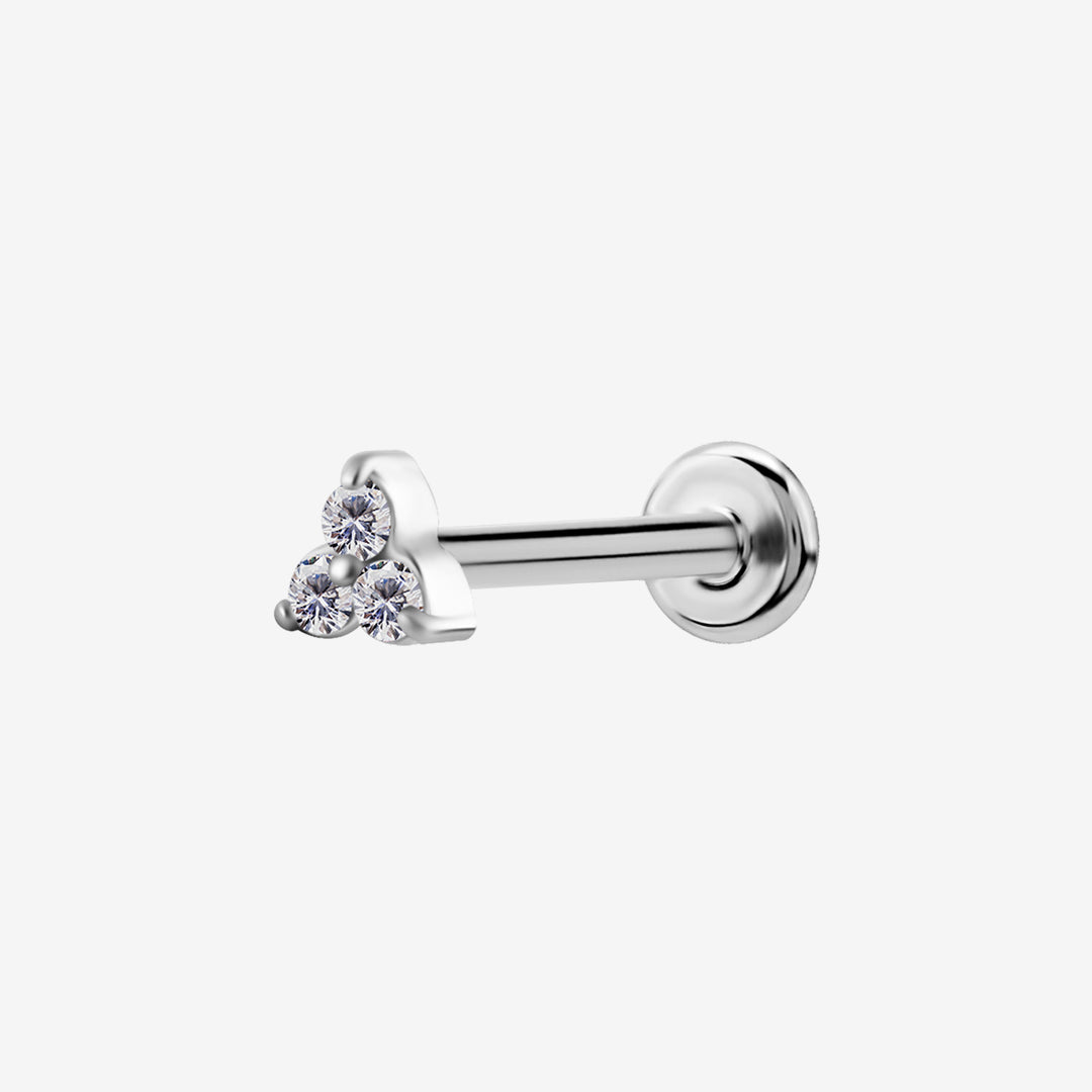 Piranha Labret Trinity Steel Basicline - 2055-PLTRI-ST-BASIC