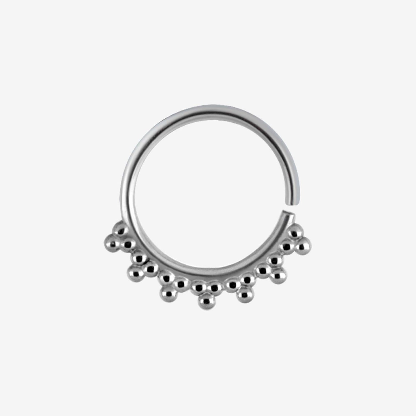 Piranha Segment Nose Annealed Pyramid Balls Surgical Steel 316L Basicline - 2056-011-003