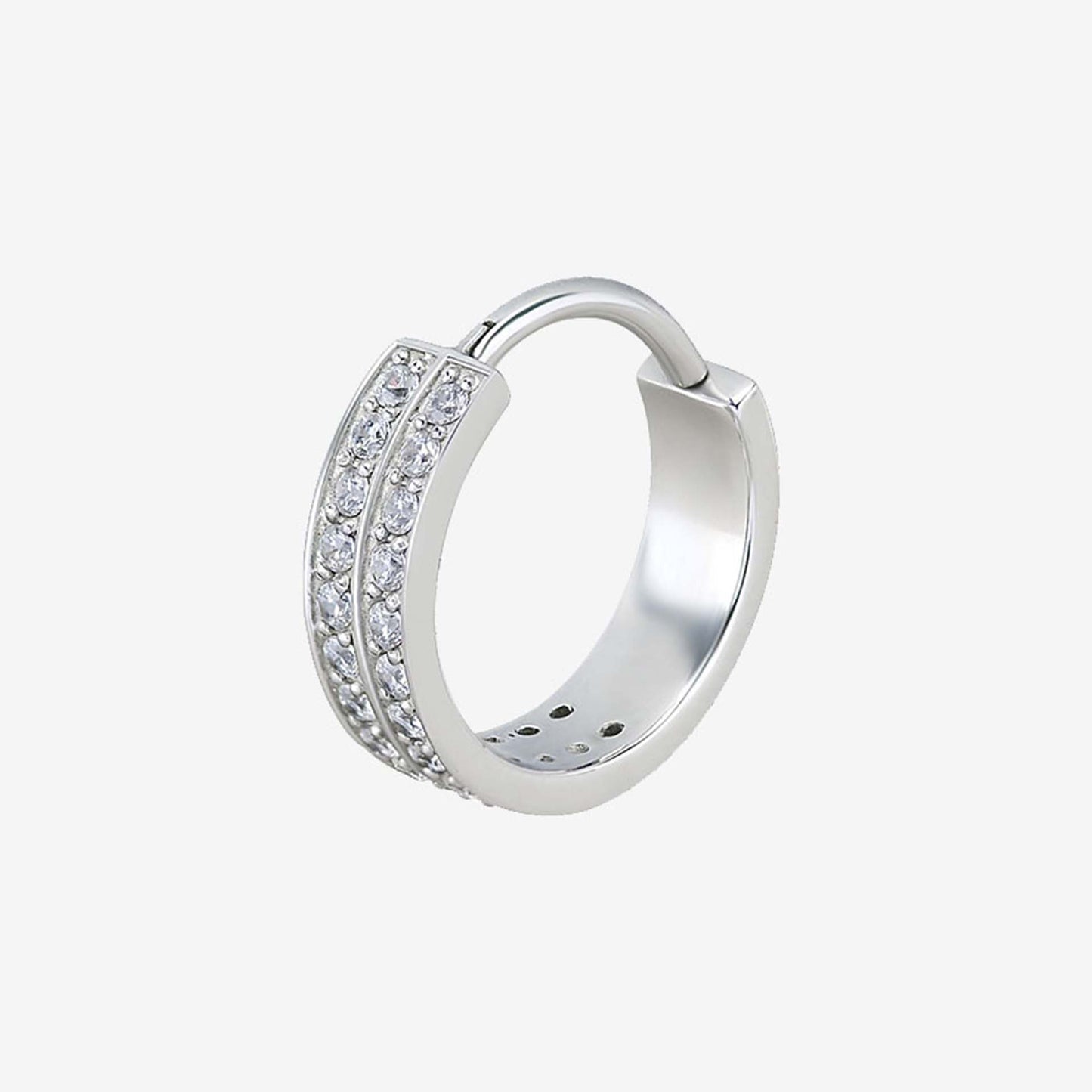 Wildcat Hoop Double Jewelled Hinged Ring Surgical Steel 316L Basicline - 2059-134-001