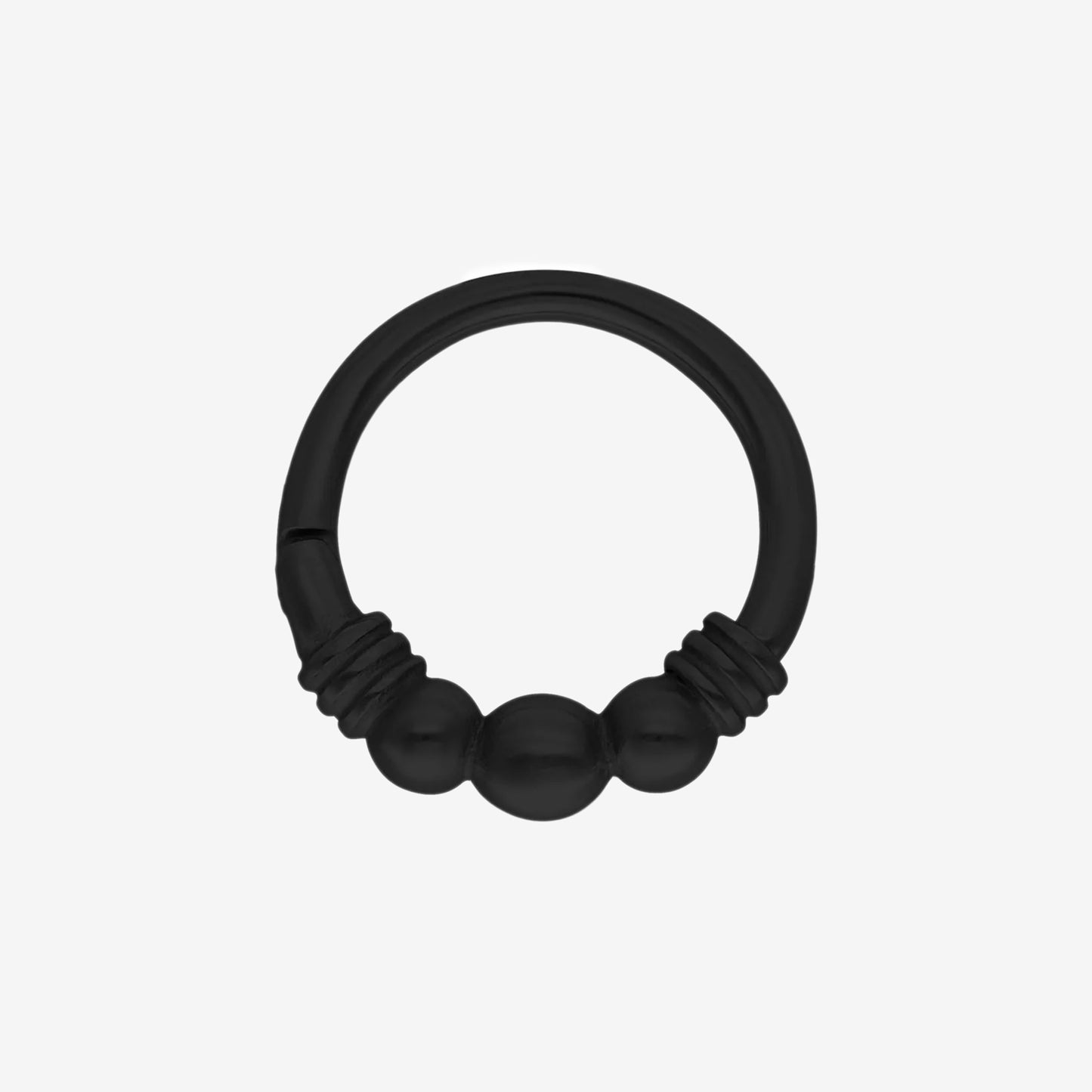 Wildcat Hoop Esmeralda Surgical Steel 316L Blackline - 2059-WAE-SBA-BLACKLINE