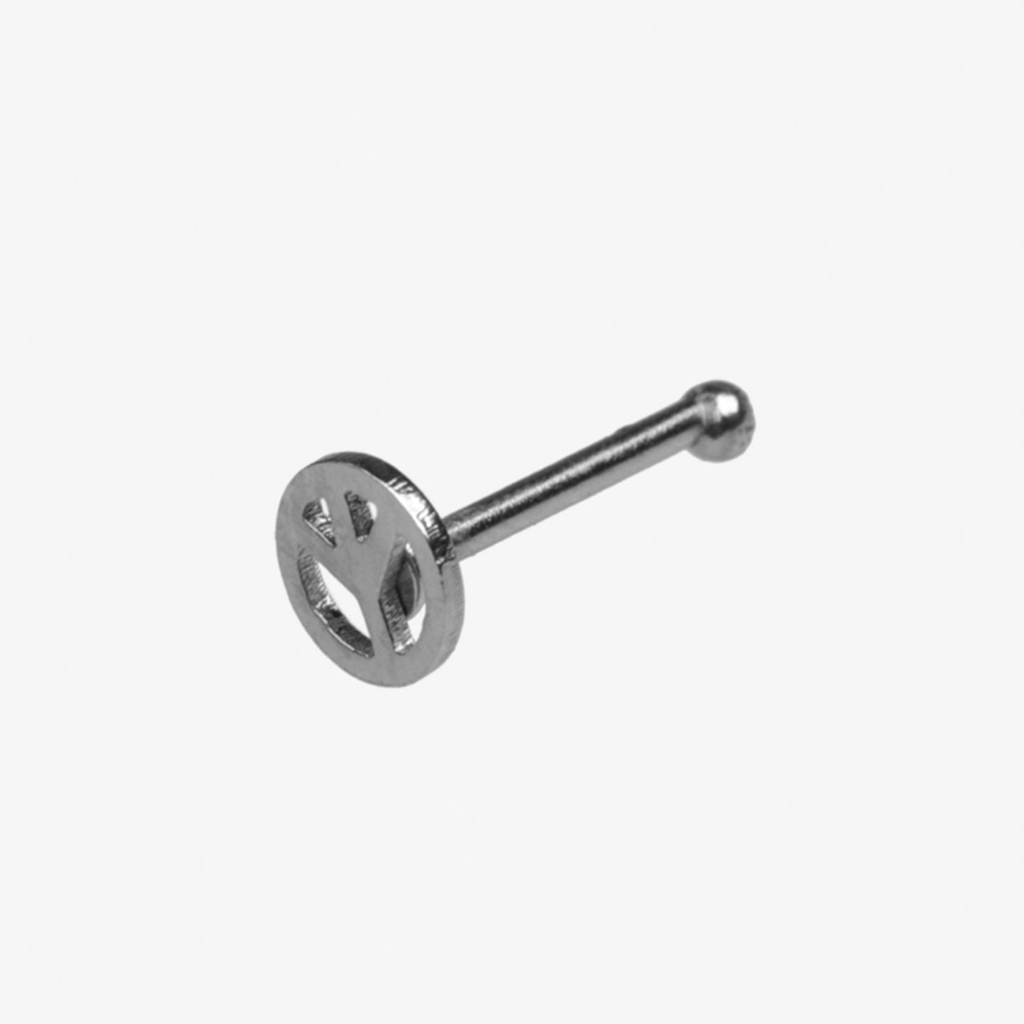 Piranha Nose Recto Peace Surgical Steel 316L - 2061-056-001