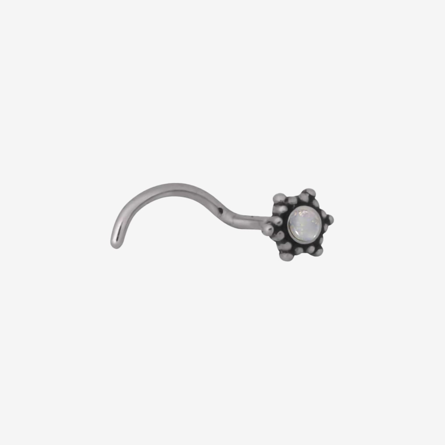 Wildcat Nose Flower Opal Surgical Steel 316L Basicline - 2061-081-001