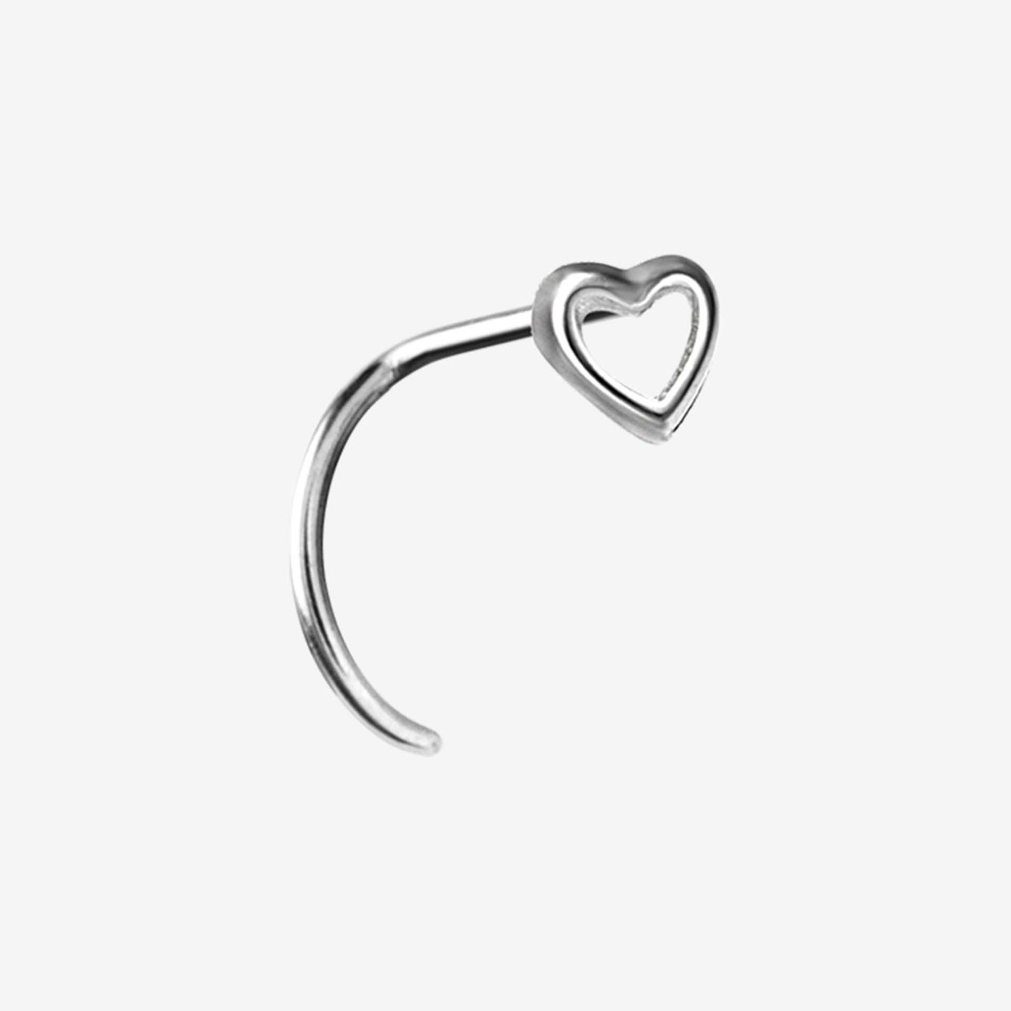 Piranha Nose Heart Surgical Steel 316L Basicline - 2061-090-001