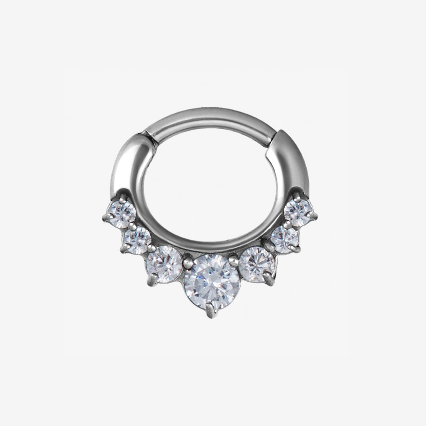 Piranha Septum Sparkling Large Surgical Steel 316L Basicline - 2062-001-153