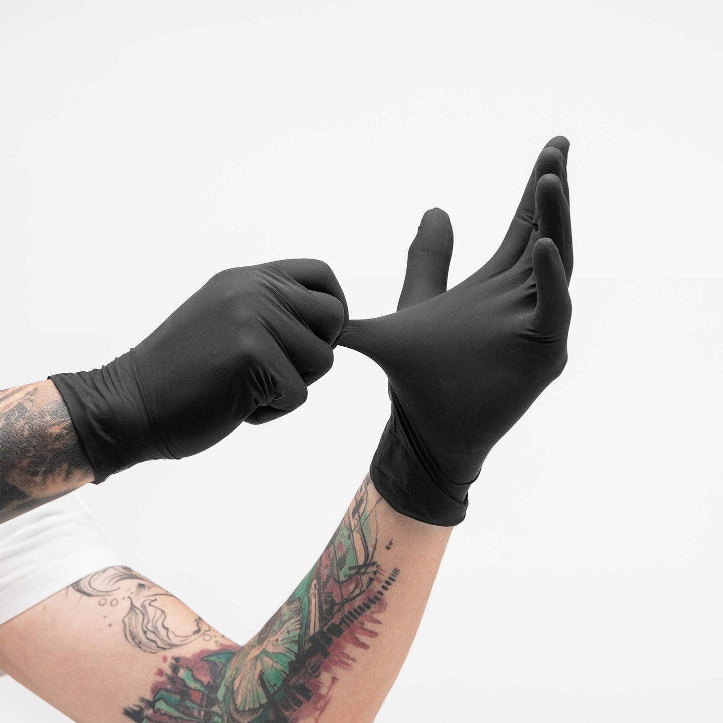 Piranha Latex Disposable Gloves Black