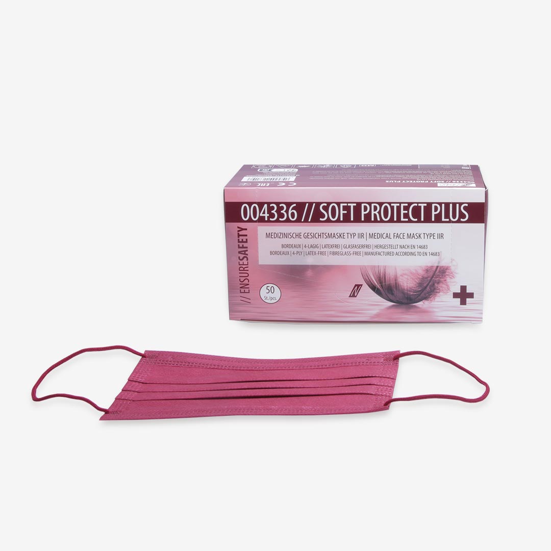 Disposable Mask Protect Plus Type IIR Bordeaux - 4057-042-005