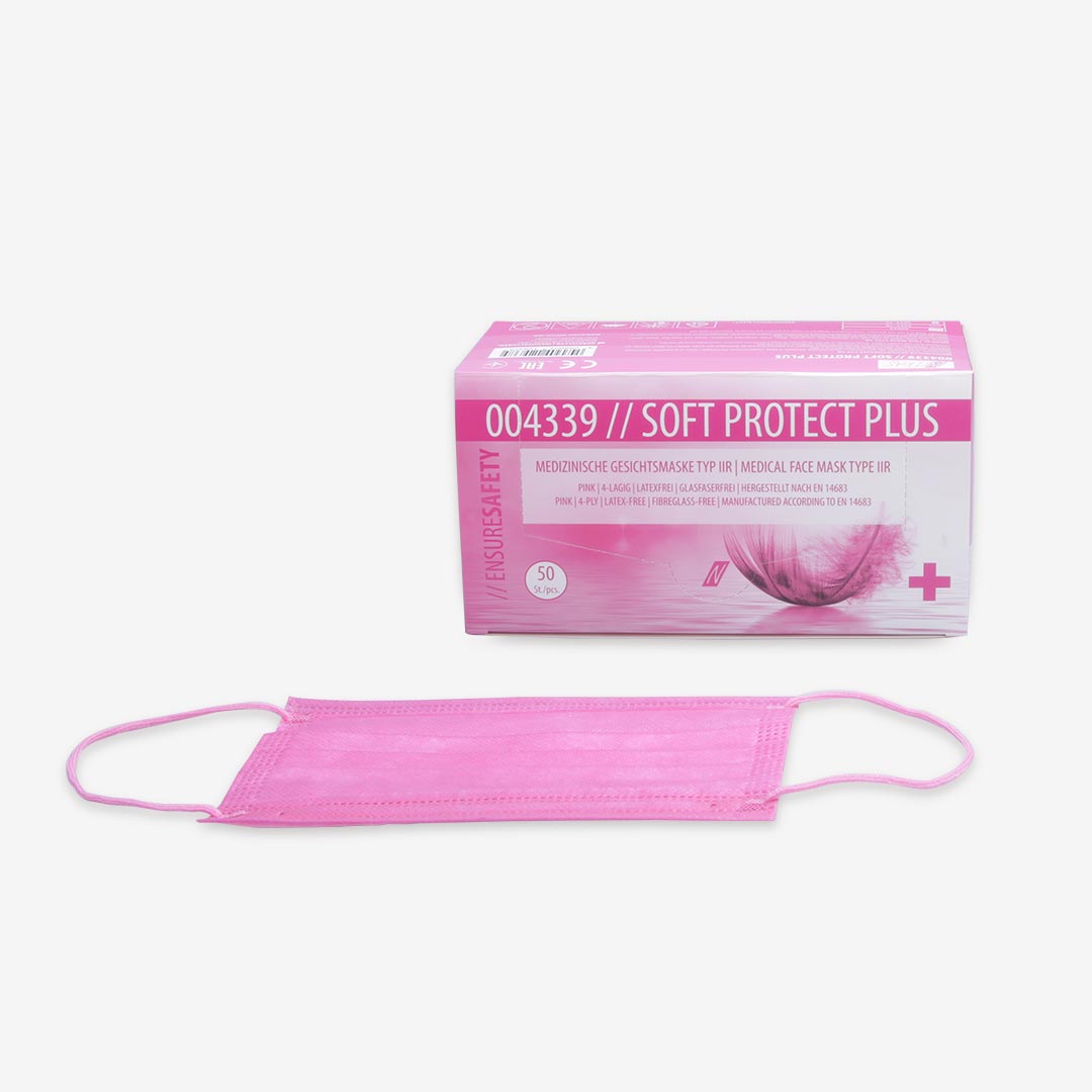 Disposable Mask Protect Plus Type IIR Pink - 4057-042-007