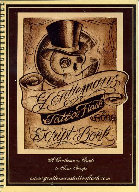 Gentlemans Tattoo Flash Script Book by Boog - 7152-017-001