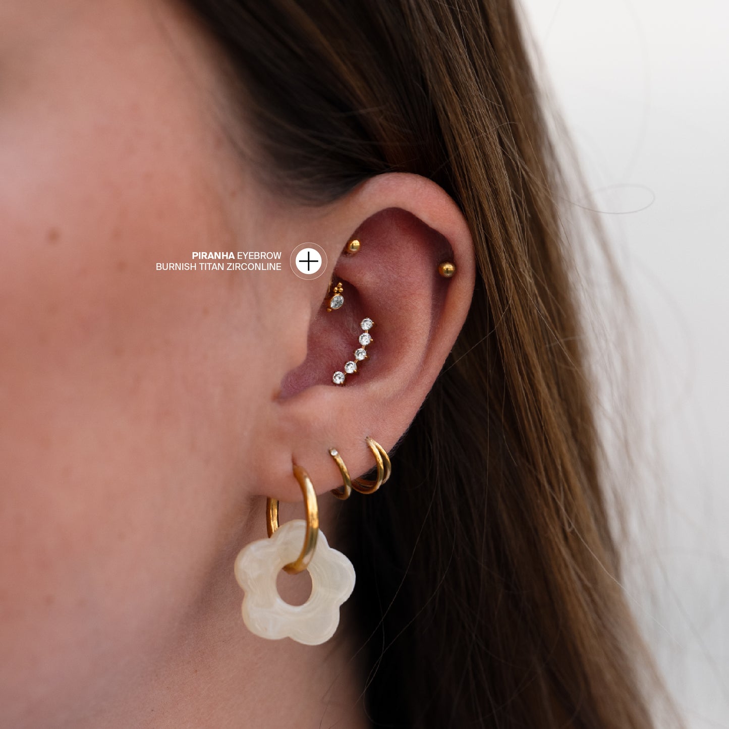 Piranha Eyebrow Burnish Titan Zirconline