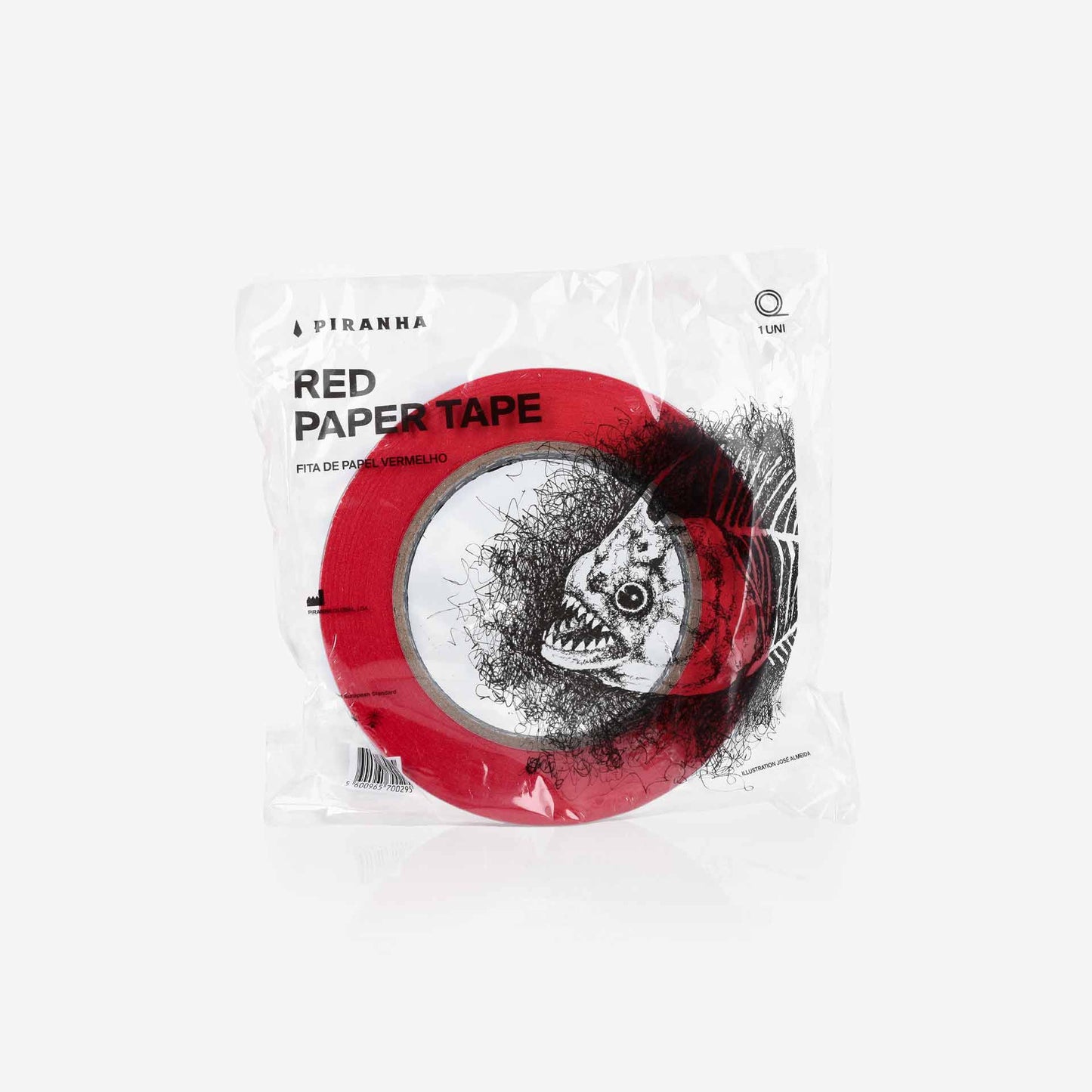 Piranha Tape Roll Red