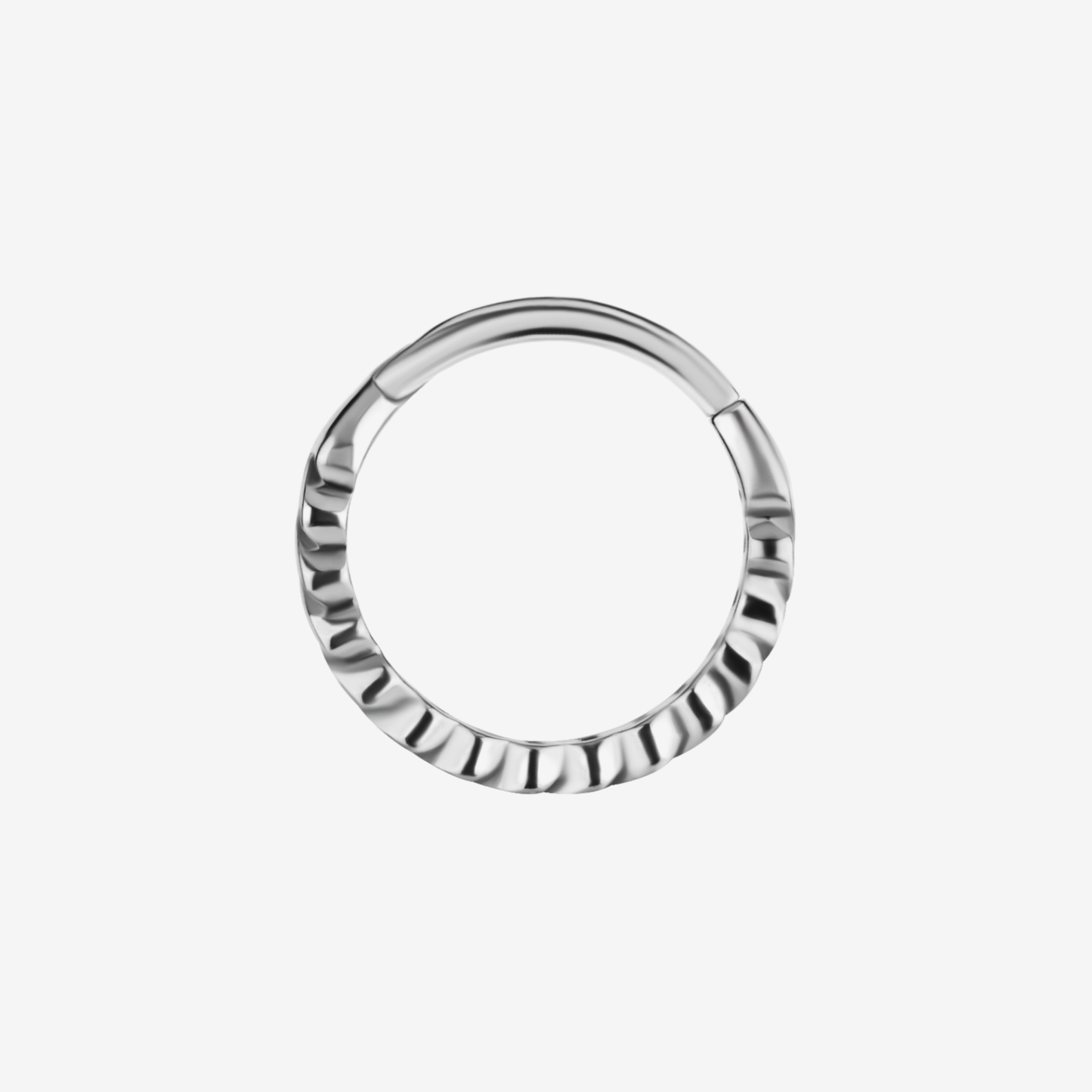 Piranha Argola Hinged Cuban Chain Cromo Cobalto