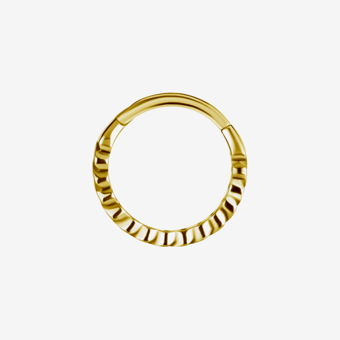 Piranha Argola Hinged Cuban Chain Zirconline Cromo Cobalto