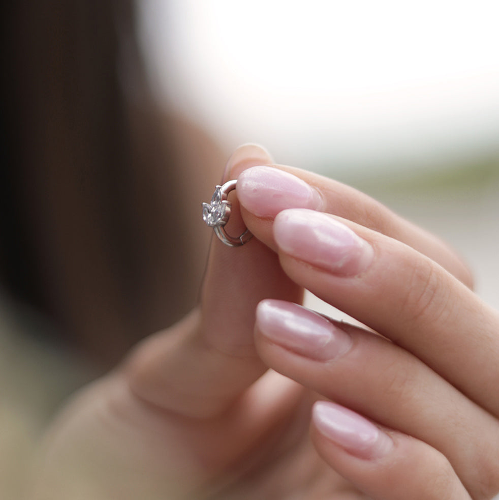 Piranha Oval Belly Platan Crystal Cobalt Chromium