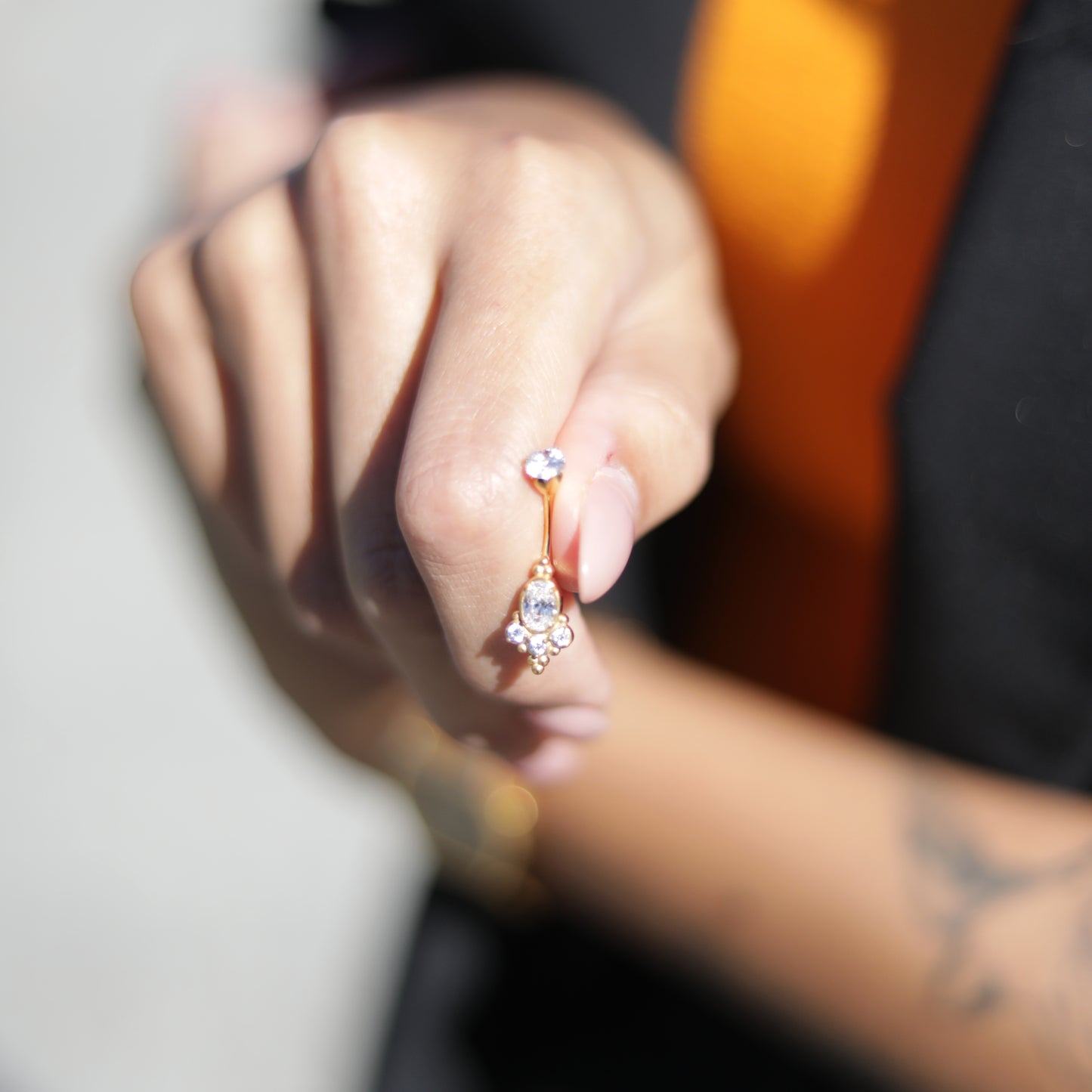 Wildcat Banana Oriental Bindi Steel Zirconline