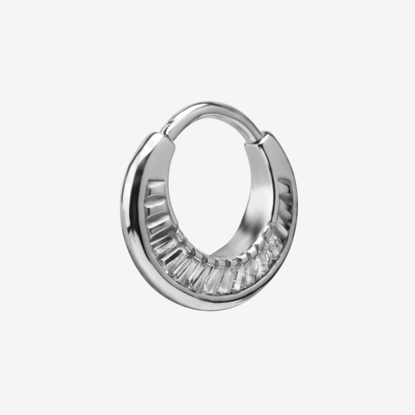 Piranha Faced Crystals Hoop (Par) Steel Basicline