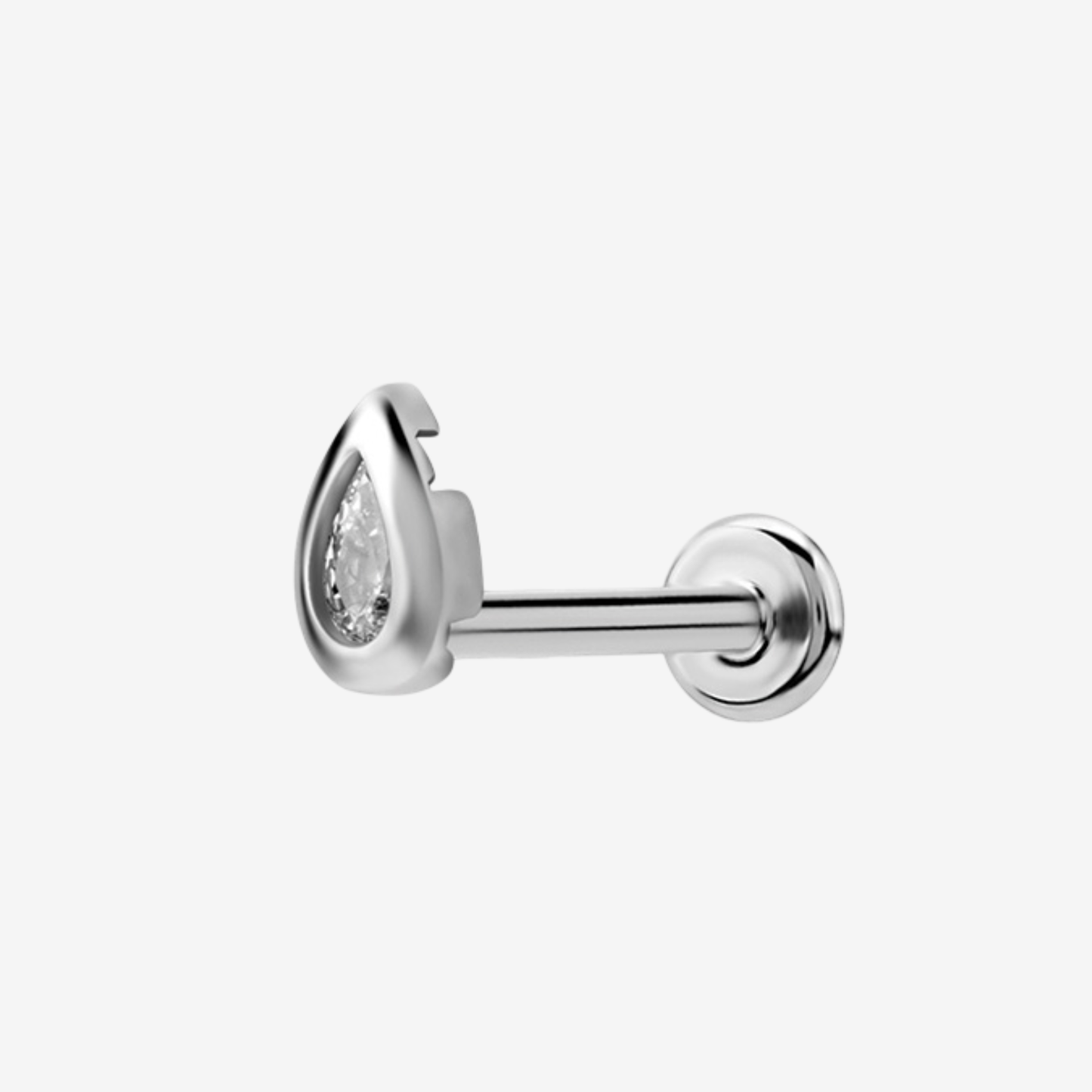 Piranha Labret Floral Bright Steel Basicline