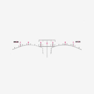 Biotek Disposable Adhesive Eyebrow Ruler 12 Units