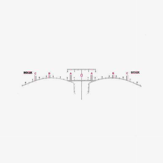 Biotek Disposable Adhesive Eyebrow Ruler 12 Units - 12000-016-04