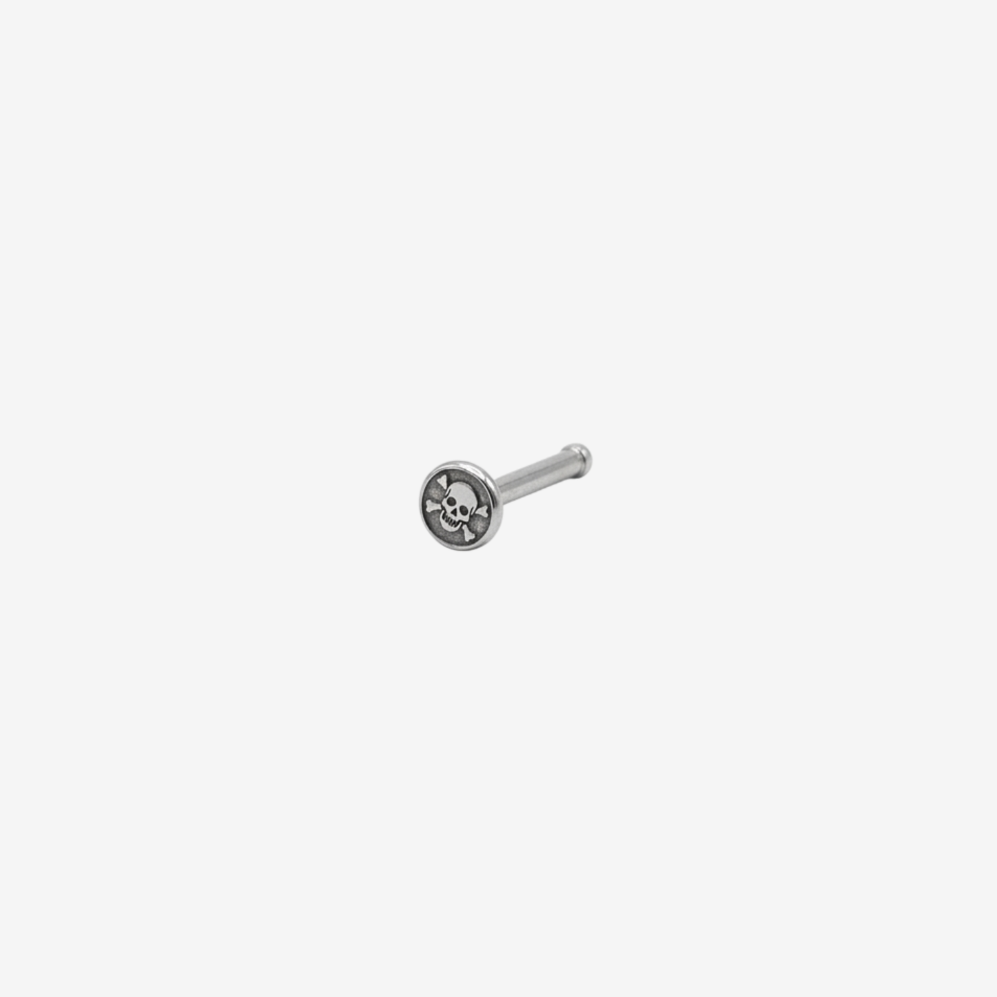 Piranha - Nose Recto Aço Logos Skull 0,8 x 6,5 mm