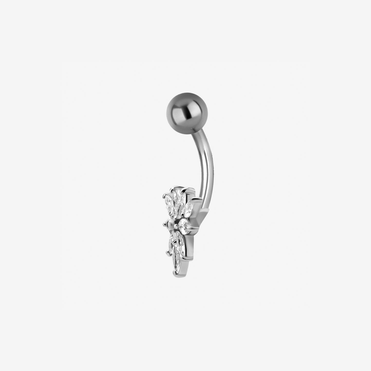 Piranha Banana Crystal Marquise Surgical Steel 316L Basicline - 2051-003-031