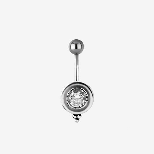 Piranha Banana Tribal Round Crystal Steel Basicline