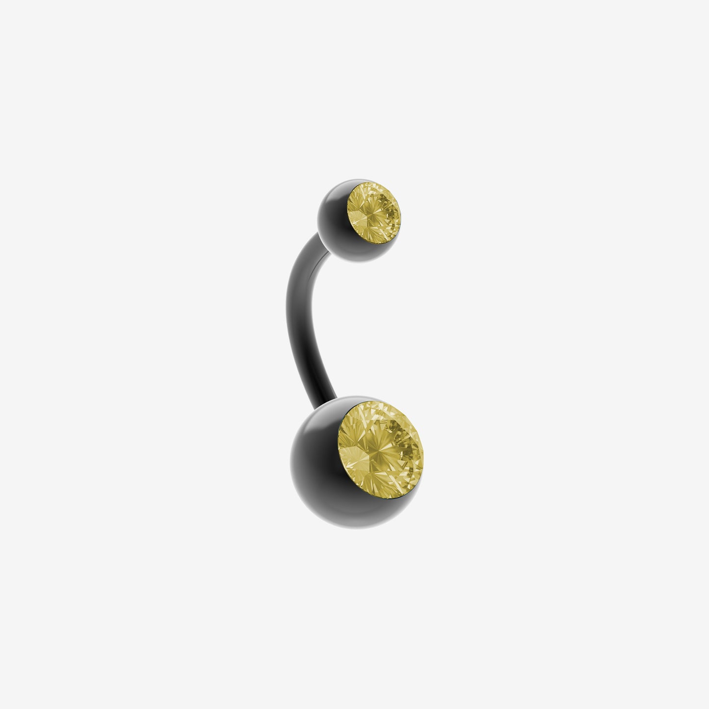 Piranha Banana Black Steel with Double Stone