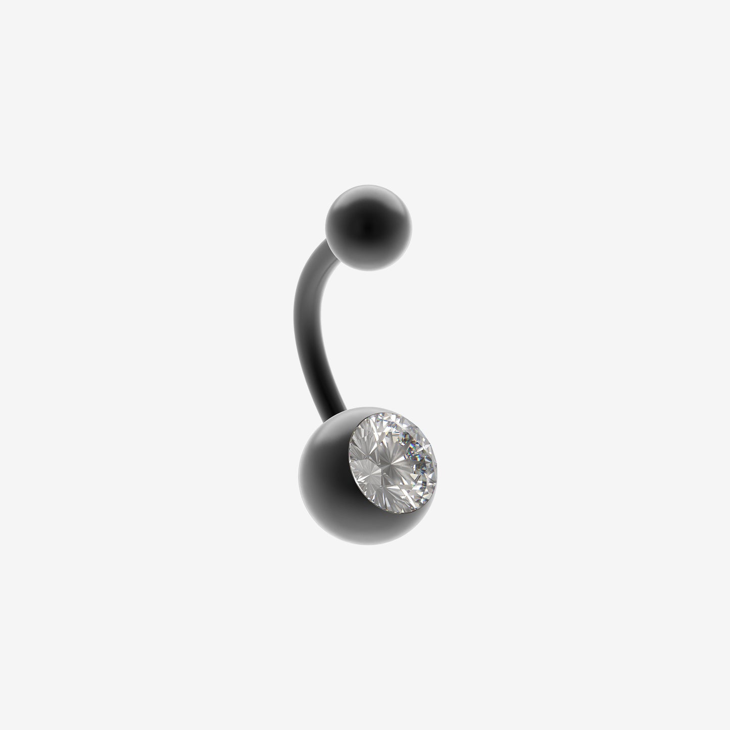 Black Titanium Banana Piranha with Stone