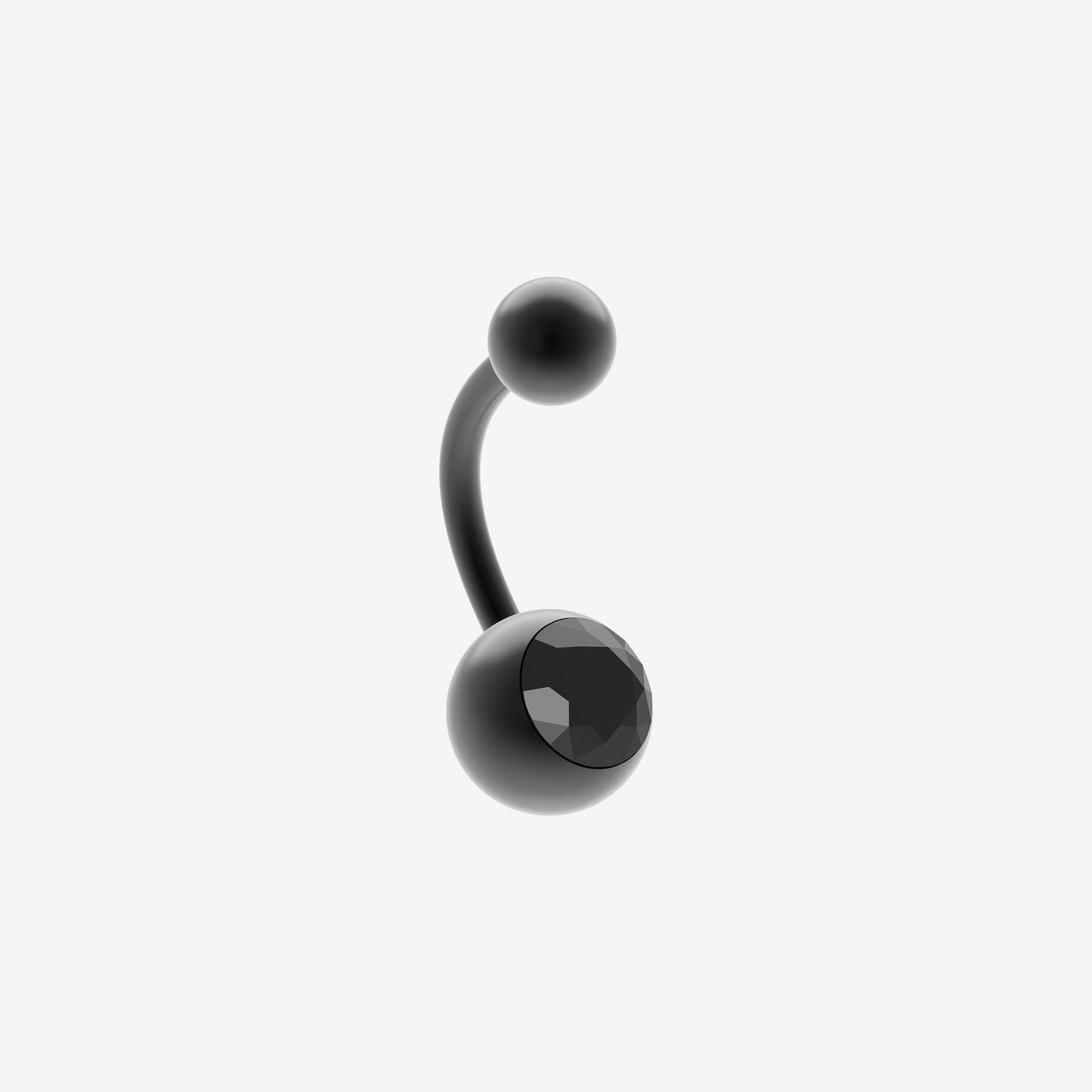 Black Titanium Banana Piranha with Stone
