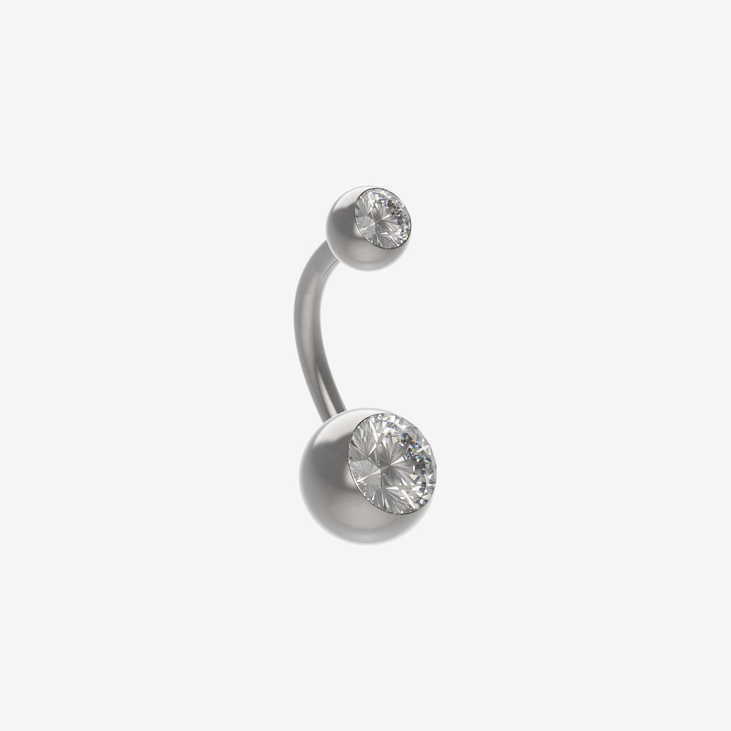 Piranha Banana 316L Surgical Steel with Double Stone
