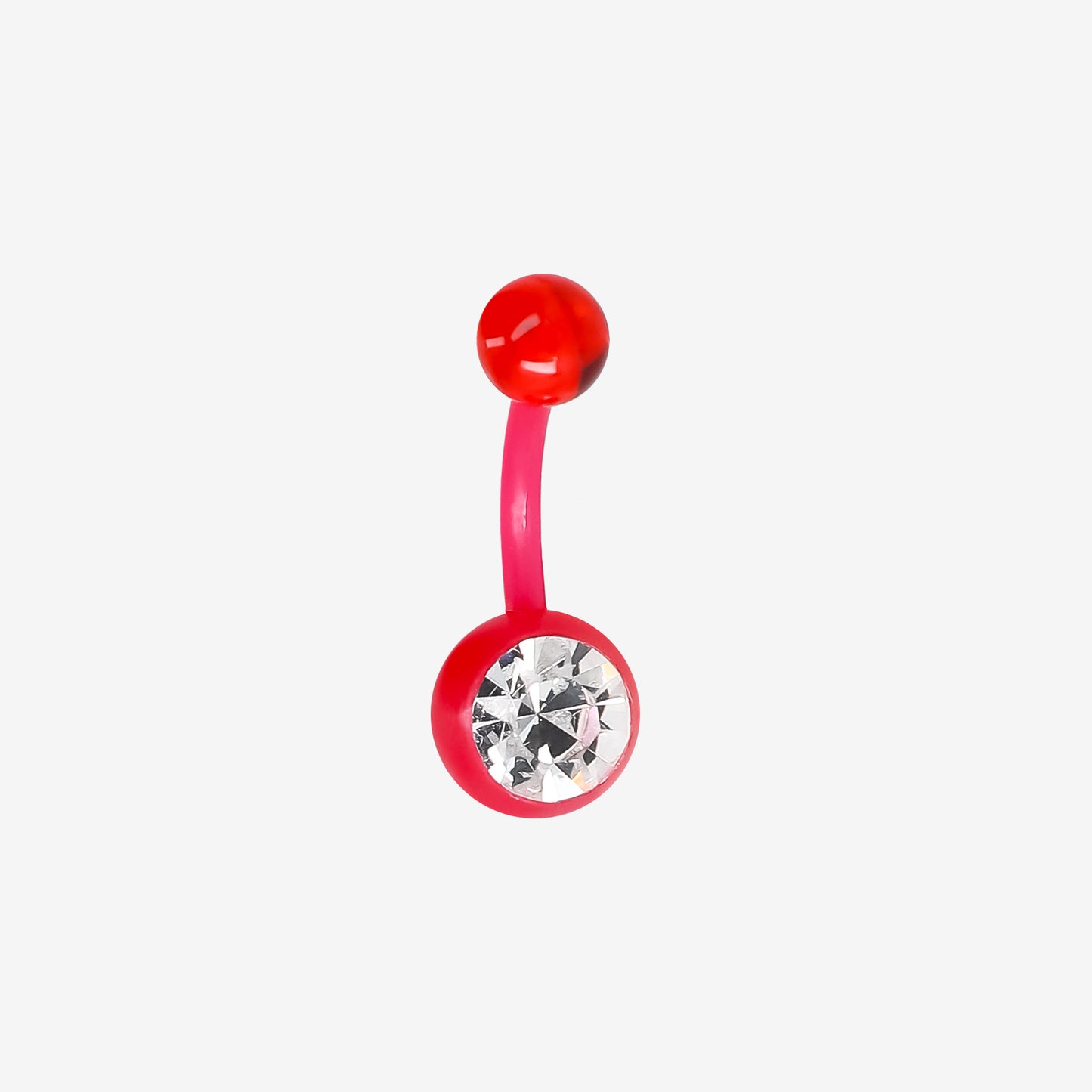 Piranha Banana Silicone with White Stone