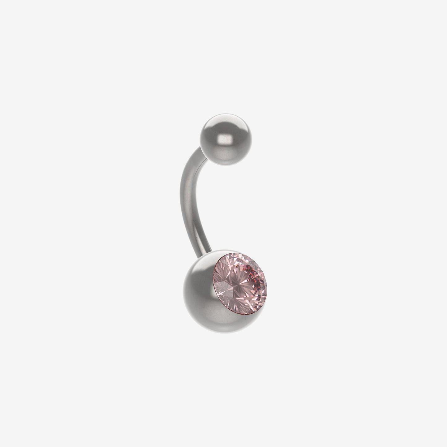 Piranha Banana with Stone 316L Surgical Steel