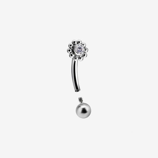 Piranha Eyebrow Flower Crystal Titan Highline - 2051-108-051