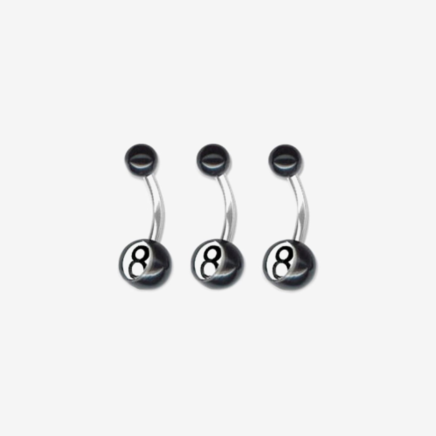 Piranha Banana UBL8 Black Surgical Steel 316L