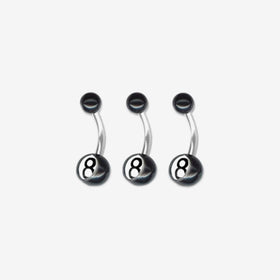 Piranha Banana UBL8 Black Surgical Steel 316L