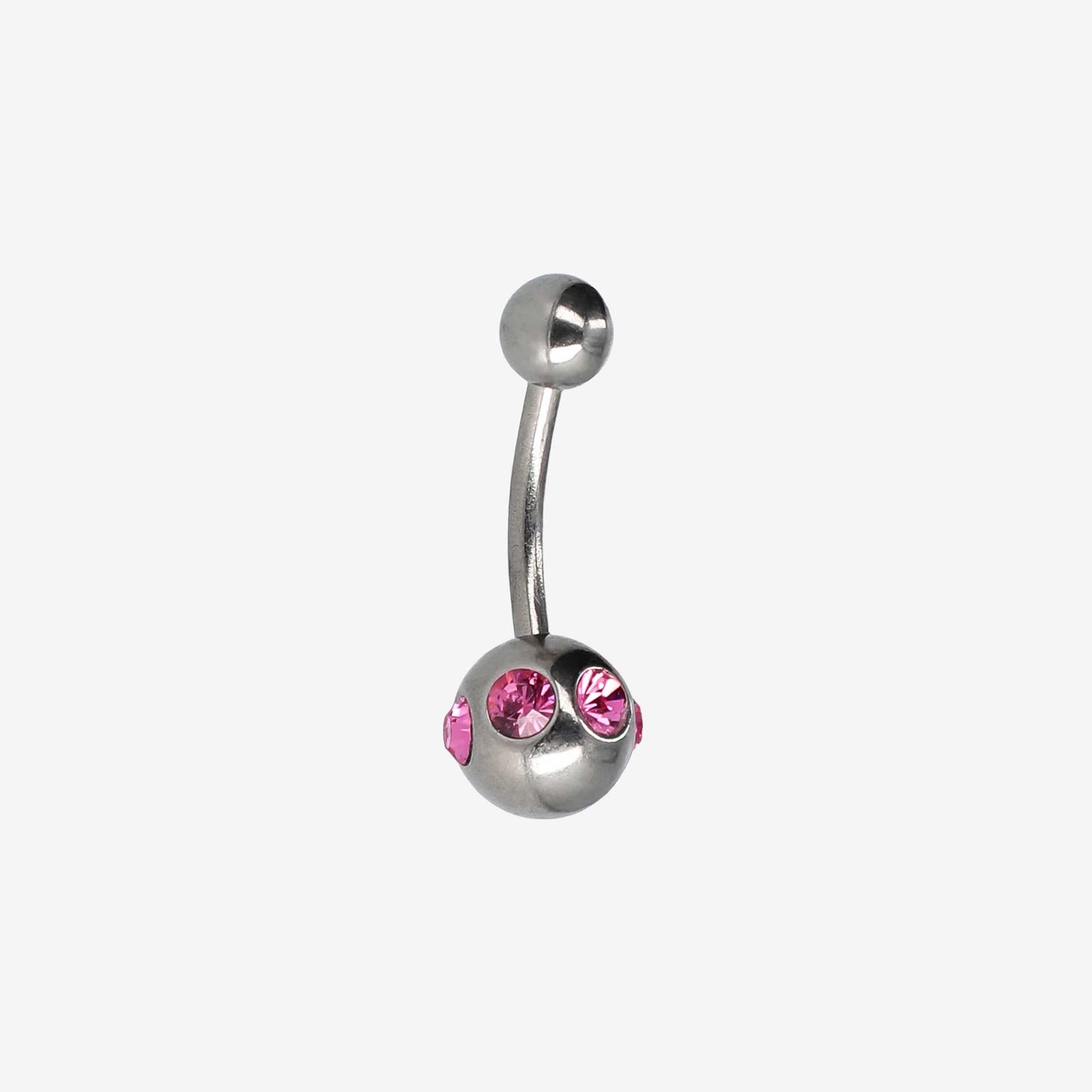 Zinova Banana Multi Stone Polished Titanium