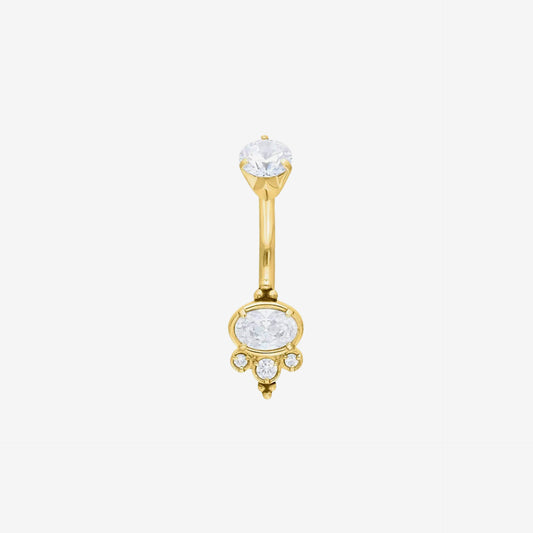Wildcat Banana Oriental Indah Surgical Steel 316L Zirconline - 2051-141-001