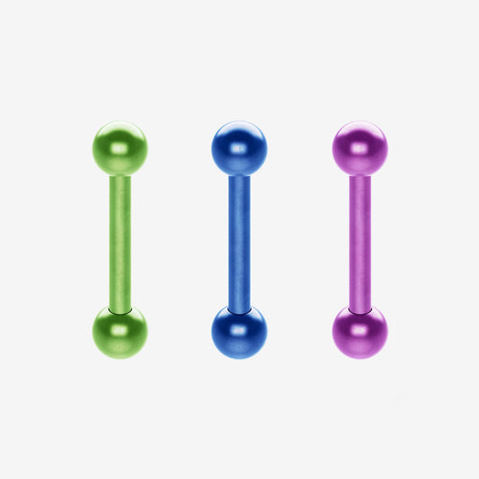 Piranha Mini Barbell Titanium Color - 2051-MBAR-TICO