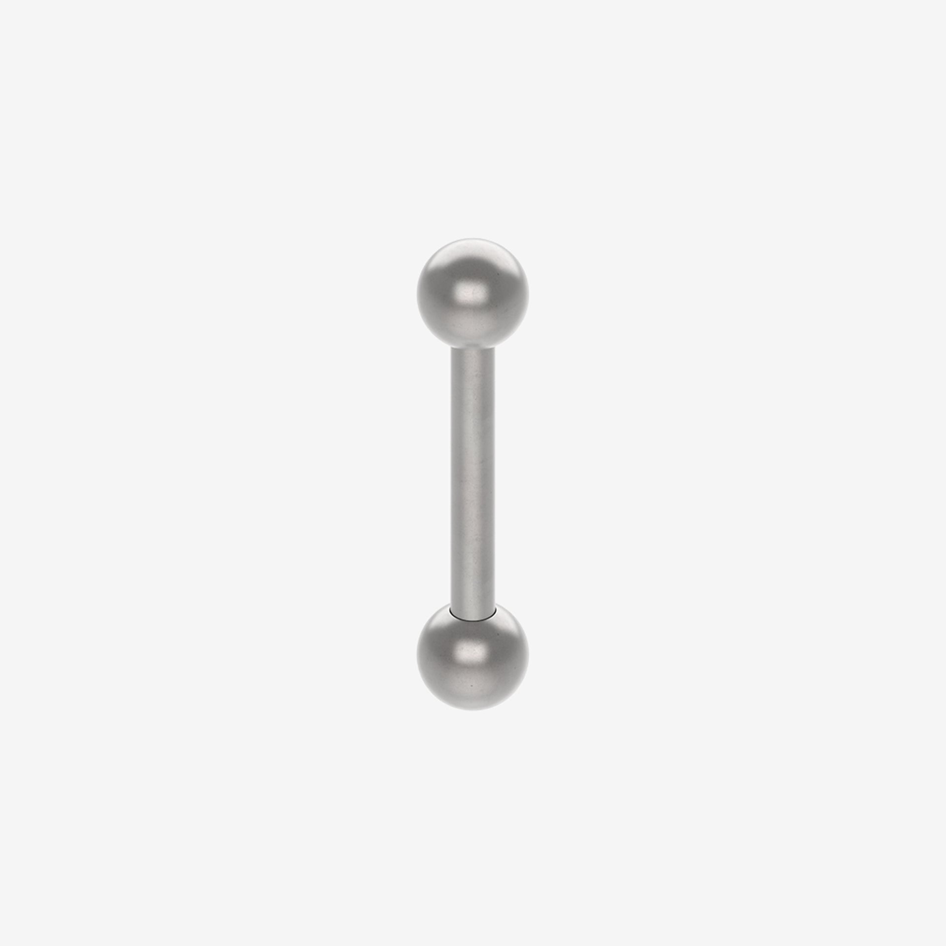 Piranha Mini Barbell Polished Titanium - 2051-MBAR-TIPO