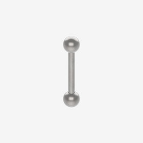 Piranha Mini Barbell Polished Titanium