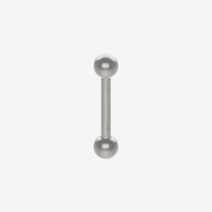 Piranha Mini Barbell Polished Titanium - 2051-MBAR-TIPO