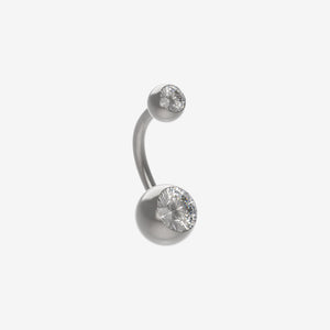 Piranha Banana 316L Surgical Steel with Double Stone - 2051-PB-ACDP