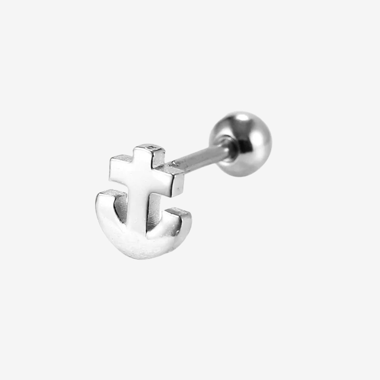 Piranha EarBarbell Anchor Steel Basicline