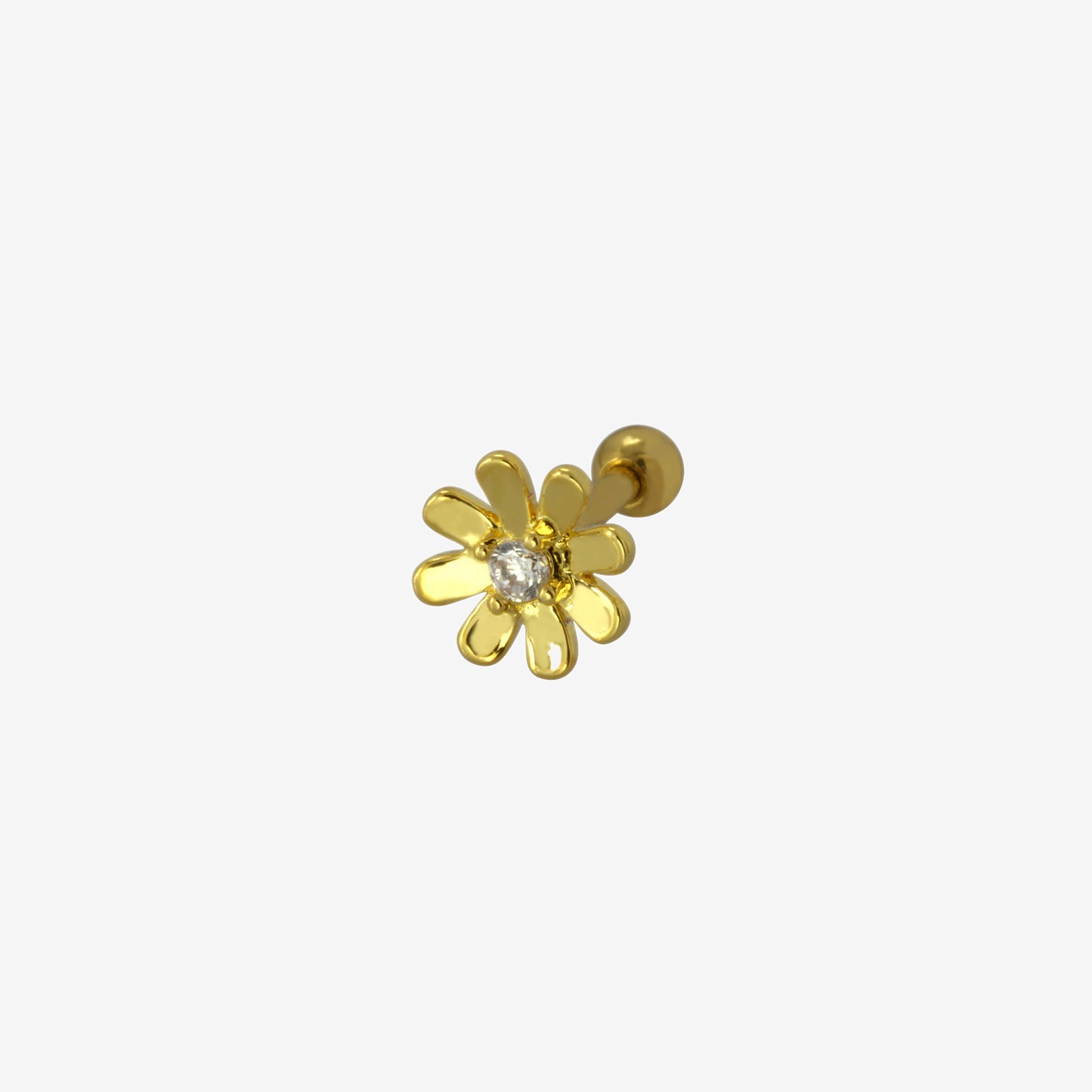 Piranha EarBarbell Flower Steel Zirconline - 2052-004-037